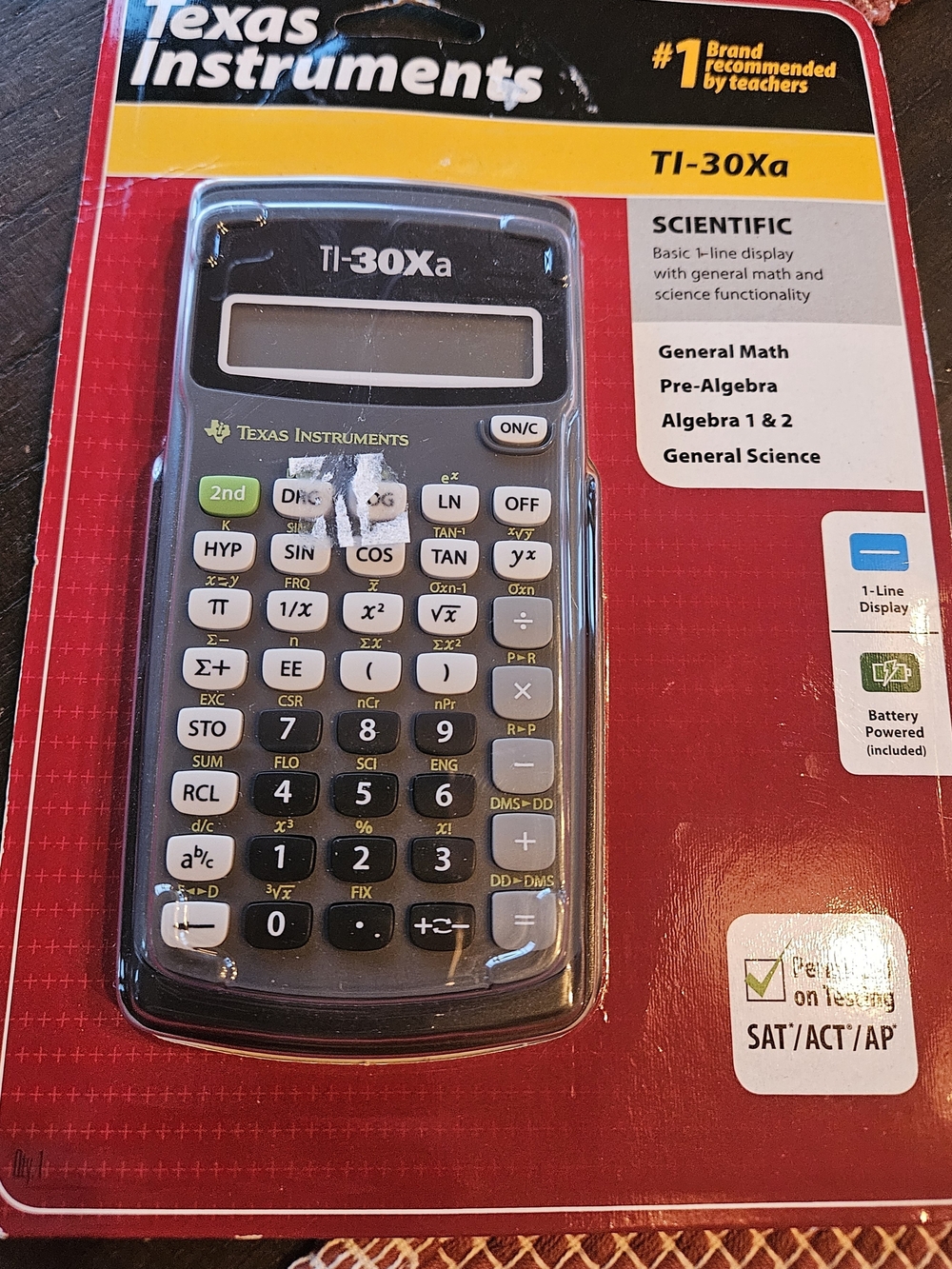 Texas Instruments 2015 TI-30Xa Scientific Calculator New Sealed